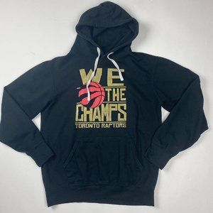 Toronto Raptors We The Champs Hoodie Mens Medium Black 2019 NBA Champions